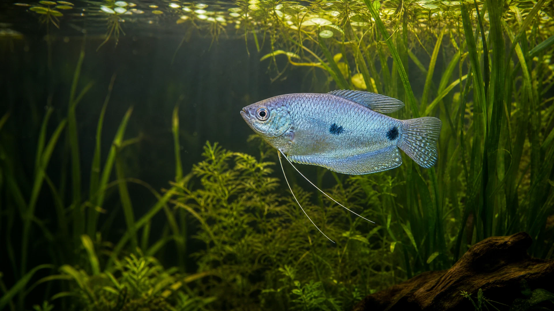 Blauer Fadenfisch (Trichopodus trichopterus)