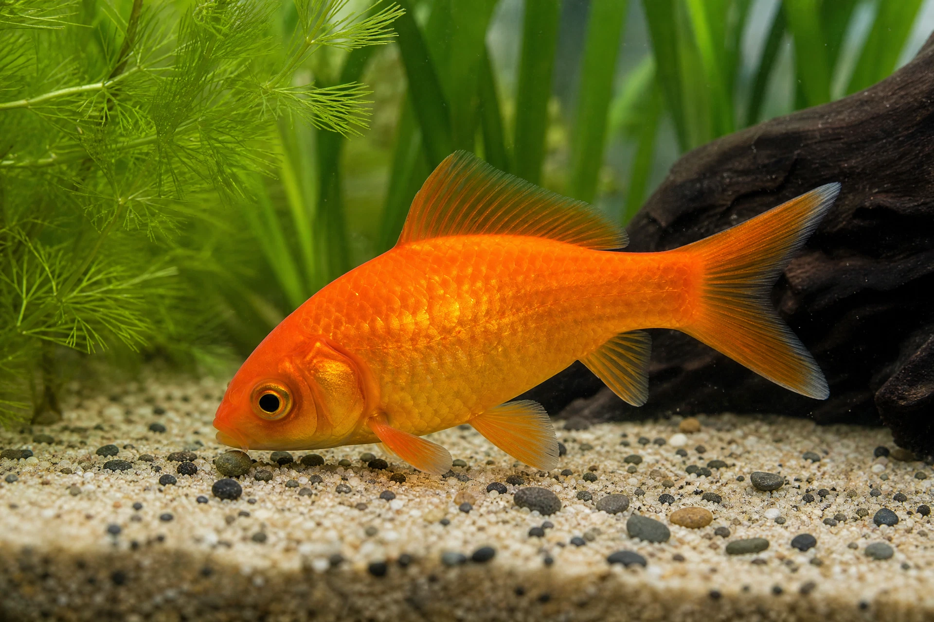 Goldfisch (Carassius auratus)