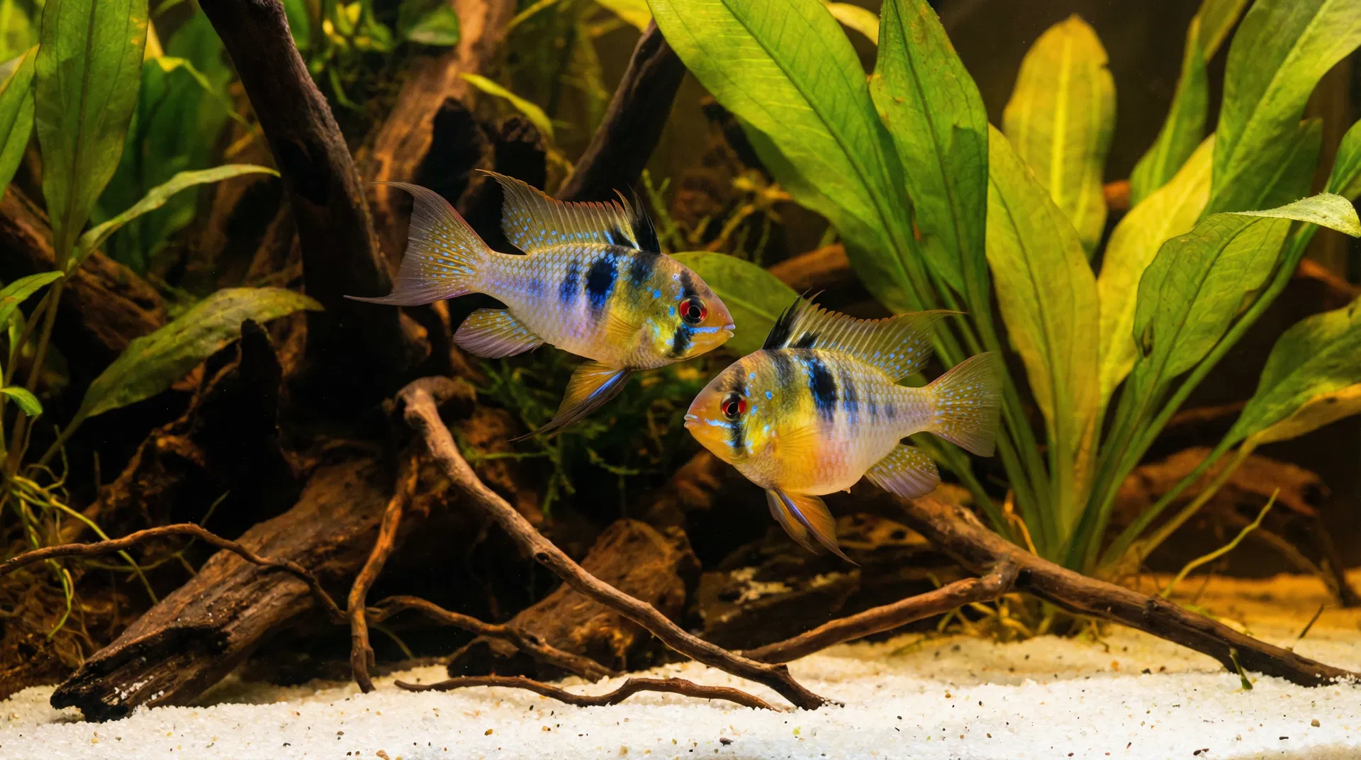 Schmetterlingsbuntbarsch (Mikrogeophagus ramirezi)