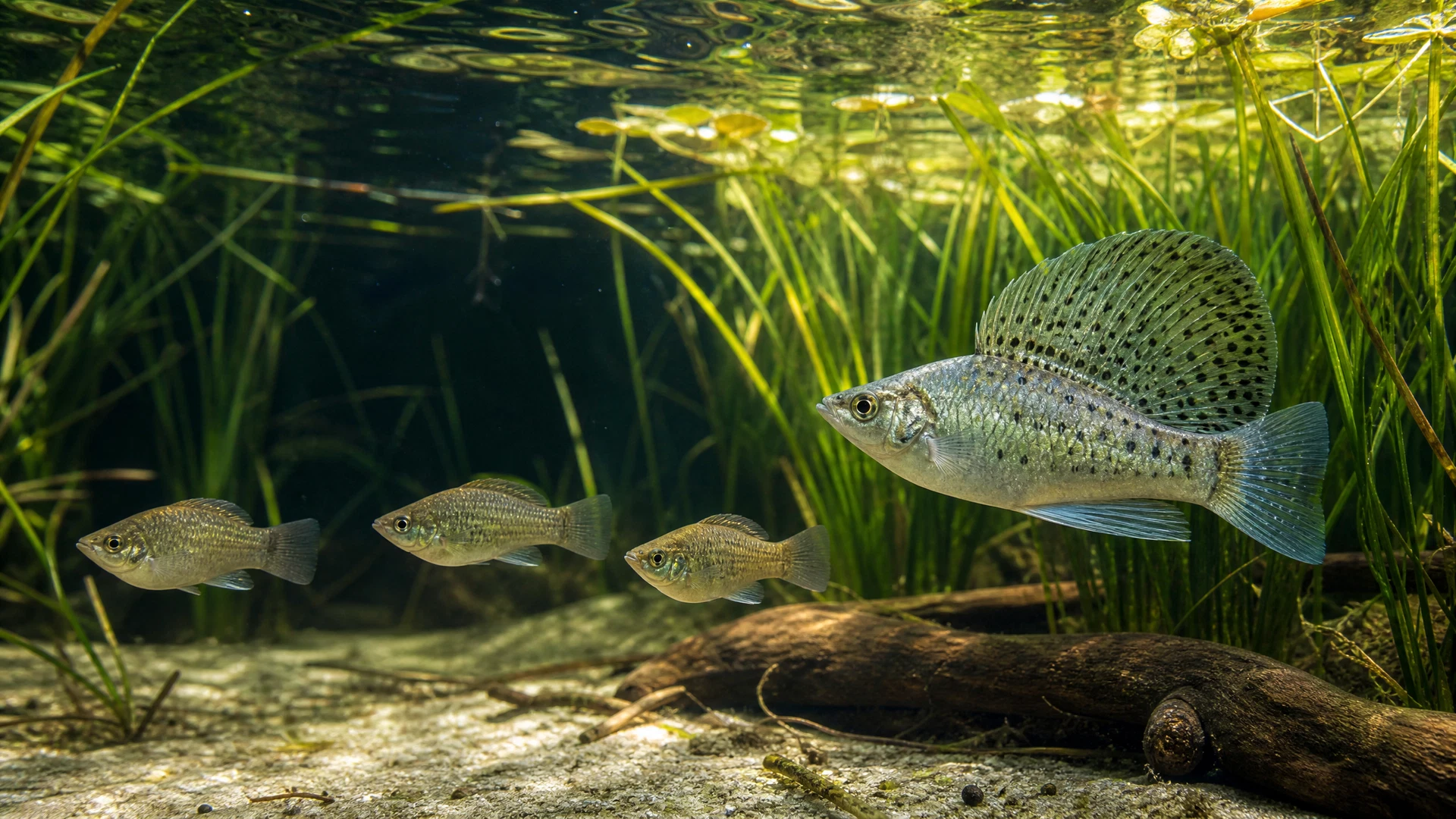 Segelkärpfling (Poecilia latipinna)
